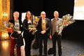 Mats Hederos, AMF Fastigheter, Lotta Bergius, Microsoft, juryns ordförande Magnus Månsson och Peter Östman, Vasakronan.
