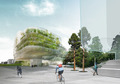 Förslaget "Drivhus" vann arkitekttävlingen kring Tekniska nämndhuset i Stockholm.