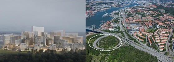Över 1 300 bostäder och 50 000 kvadratmeter kontor fanns med i planerna för jätteprojektet vid Rödastensmotet som ligger precis vid Älvsborgsbrons södra fäste. Nu föreslås det utdragna projektet skrotas.