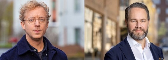 Hyresgästföreningens förhandlingschef Carl-Johan Bergström och Rikard Ljunggren, vd för Fastighetsägarna GFR.