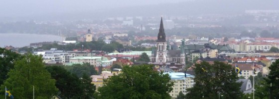 Jönköping, mot norr, sett från Stadsparken.