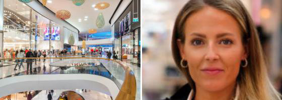 Centrumchef Sofia Rundström kan hälsa Breitling välkomna till Westfield Mall of Scandinavia.