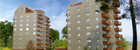 Serneke bygger 88 bostäder i Skövde.