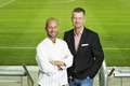 Krögaren Stefano Catenacci och Thomas Perslund, managing director på Friends Arena.