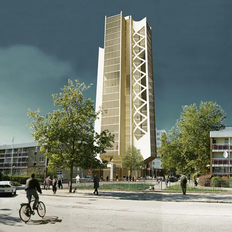 Nytt landmärke i Rosengård i Malmö