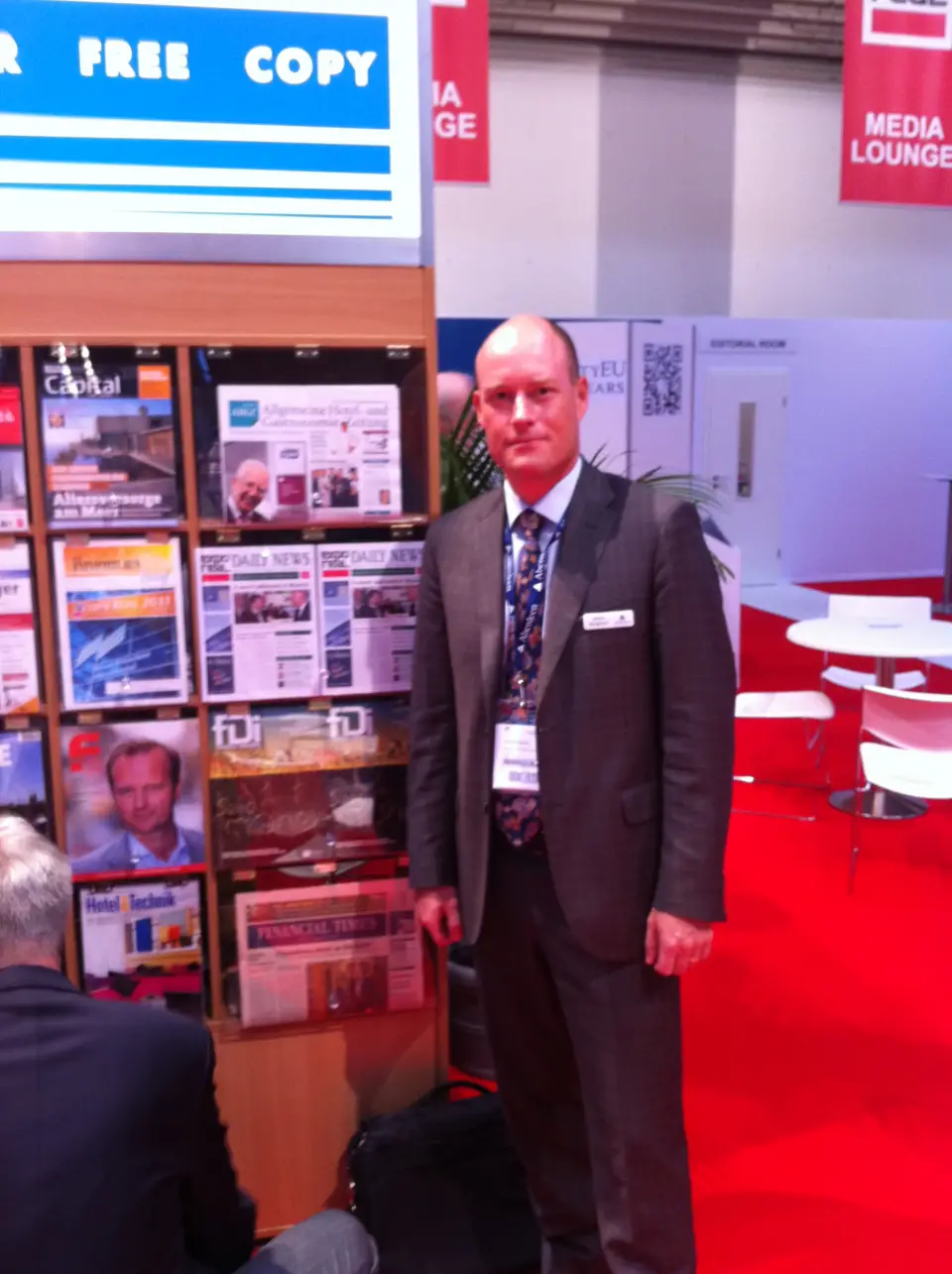 Bengtsson visar upp sig 
själv och Aberdeen på Expo Real