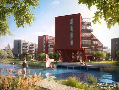 Veidekke bygger nytt 
Svanenmärkt flerbostadshus