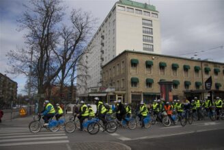 500 White-arkitekter trampade för ett bättre Cykelgöteborg