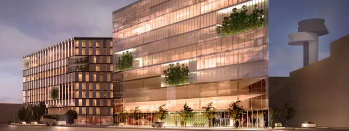 Här är första kontorsfastigheten i Airport City Stockholm