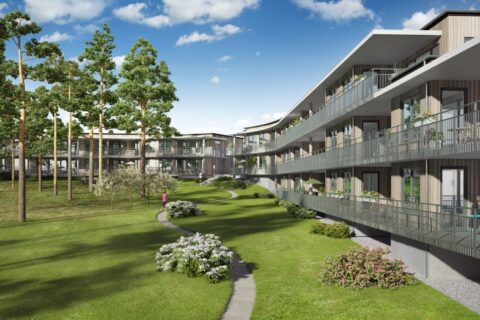 Peab bygger kontinentala bostadsrätter i Halmstad