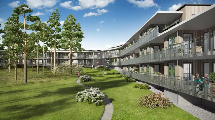 Peab bygger kontinentala bostadsrätter i Halmstad