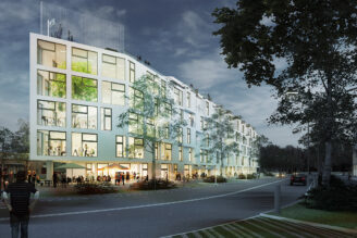 Peab bygger bostadshus med löparbana