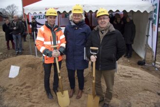 Första spadtaget för Peab i Halmstad