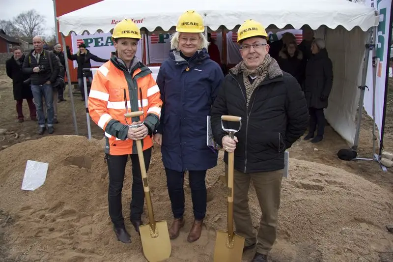 Första spadtaget för Peab i Halmstad