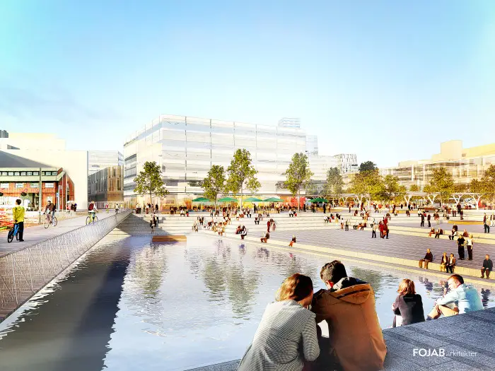 Här är Fojabs vision om 
Nils Ericsonsplatsen och Kanaltorget