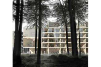 Arkitema ritar trähus i Uppsala