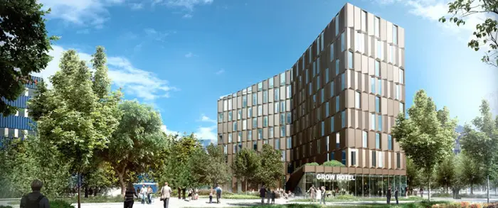 Humlegården utvecklar hotell i Solna Strand