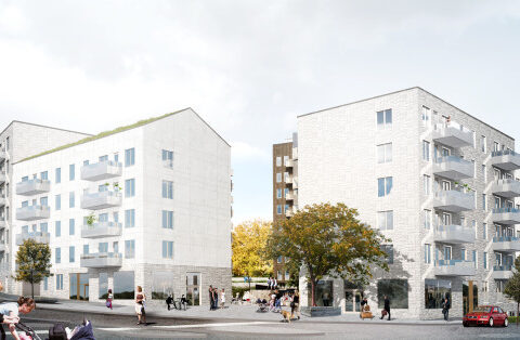 Första gjutningen när stadshuset blir bostäder i Sundbyberg