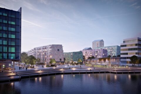 Första spadtag för Lindholmen – får 150 fler lägenheter