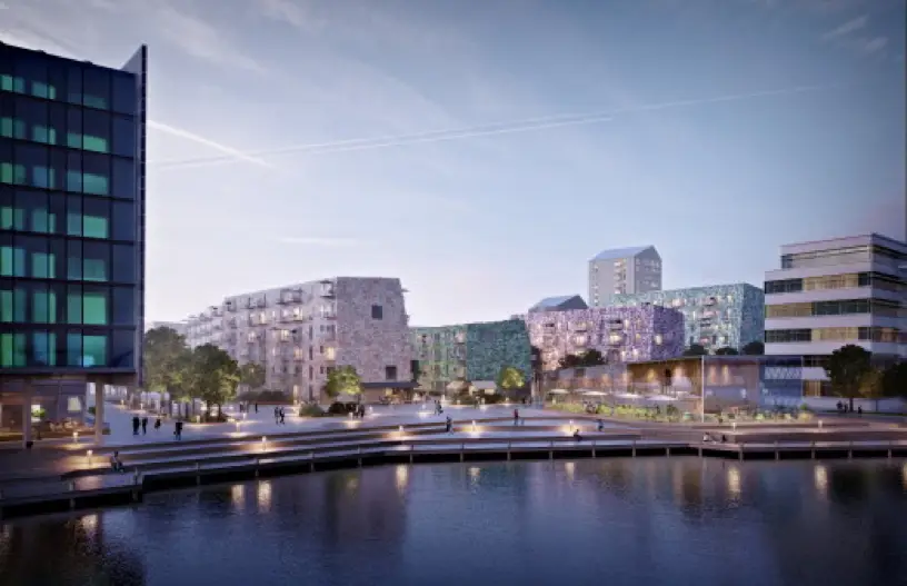 Första spadtag för Lindholmen – får 150 fler lägenheter