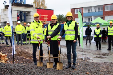 Willhem tog första spadtaget för nya hyresrätter i Jönköping