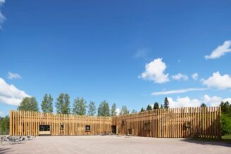 Torsby Finnskogscentrum till final i arkitekturtävling