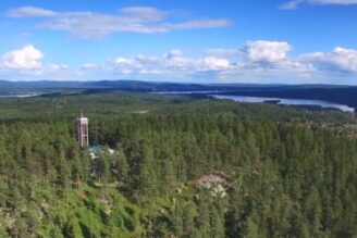 Nysatsning på utsiktstornet i Siljansnäs