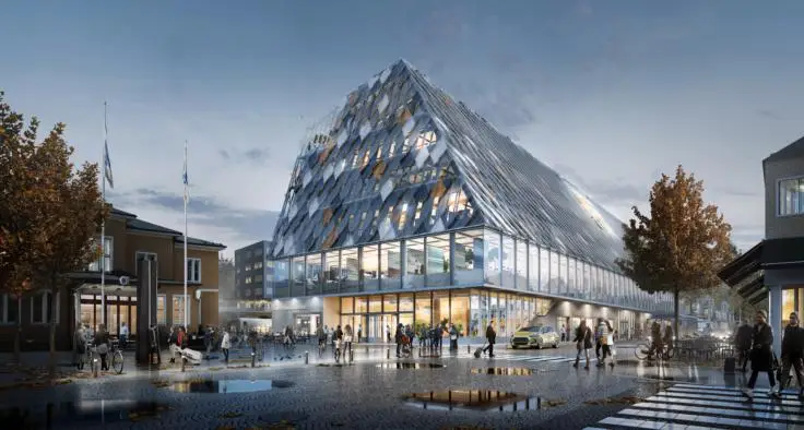 Jernhusen och White skapar Växjös nya stations- och stadshus
