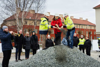 Första spadtaget för nya landshövdingehus