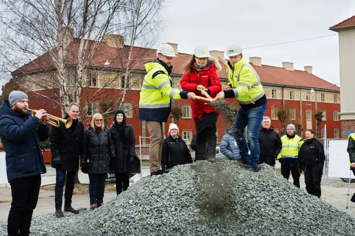 Första spadtaget för nya landshövdingehus