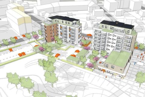 NCC bygger första husen i nya området Folkparken i centrala Höganäs