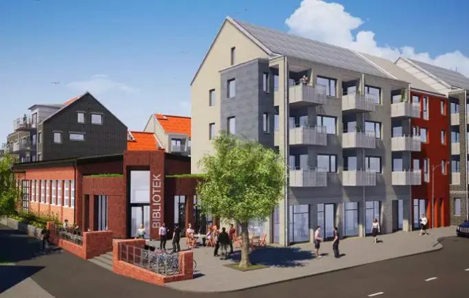LKF och Litana bygger nya bostäder och vårdcentral centralt i Södra Sandby