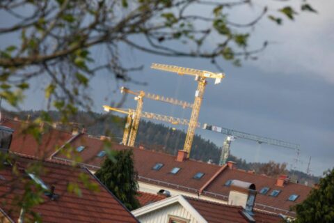 Kraftig inbromsning av byggstartade bostäder i Göteborg