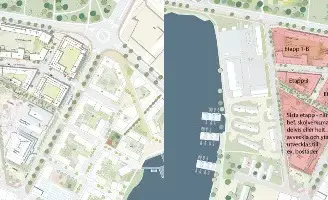 Klartecken för stor central förtätning