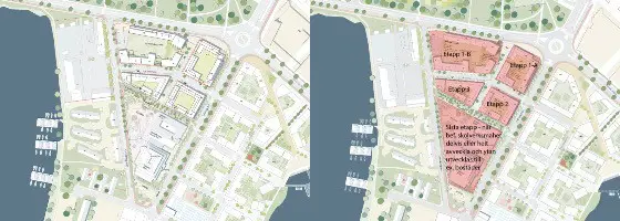 Klartecken för stor central förtätning