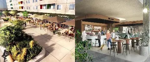 Heimstaden visar visionen för Kronprinsens stadsdelscentrum
