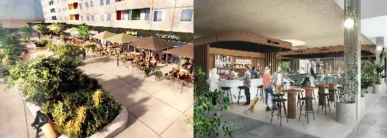Heimstaden visar visionen för Kronprinsens stadsdelscentrum