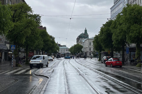 Amerikanska jätten släcker ner i centrala Göteborg