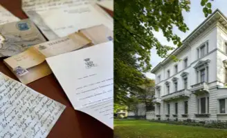 130-årigt brevfynd hittat på Dicksonska Palatset