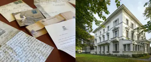 130-årigt brevfynd hittat på Dicksonska Palatset