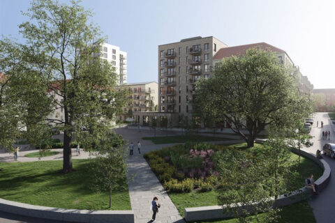 Skanska bygger bostäder och lokaler i Kristianstad