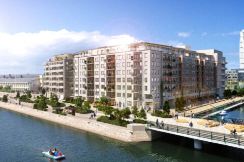 Klimatförbättrad betong minskar utsläppen i tre bostadsprojekt i Malmö