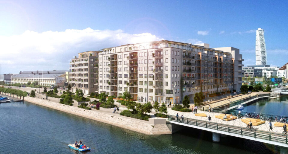 Klimatförbättrad betong minskar utsläppen i tre bostadsprojekt i Malmö