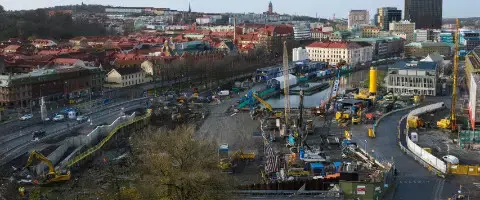 Veidekke tar över säkerhetsarbetet på Västlänken i Göteborg