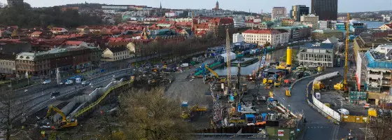 Veidekke tar över säkerhetsarbetet på Västlänken i Göteborg