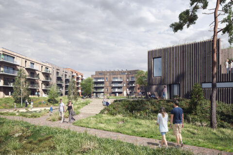 Liljewall ritar kvarter i Ängelholms nya stadsdel