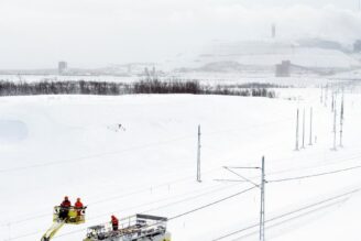 Infranord bygger ny bangård i Kiruna åt LKAB