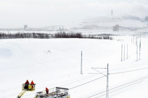 Infranord bygger ny bangård i Kiruna åt LKAB