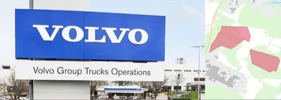 Volvo nära en direktanvisning i Tuve