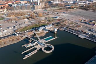 Jubileumsparken öppnas – se bilderna från nya hamnbadet